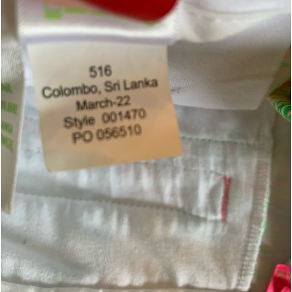 LILY PULITZER Darci Knit Scalloped Hem Shorts Pink/Green Size 0 - Picture 11 of 12